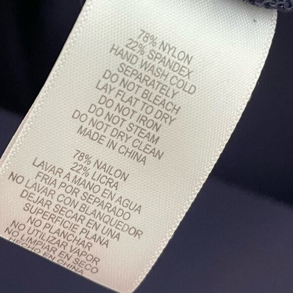 Alex Evenings Compression Embellished Ruched Sheath Dress Navy Women’s Sz 14 - Picture 9 of 10